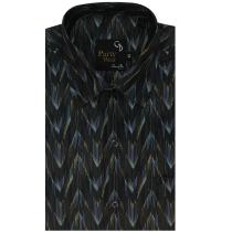 Print Blue Shirt : Party