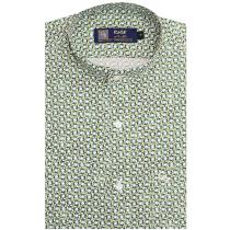 Print Green Shirt : Party