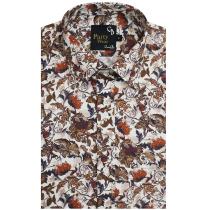 Print Rust Shirt : Party