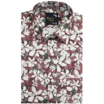 Print Brown Shirt : Party