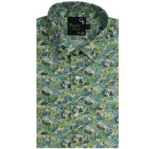 Print Green Shirt : Party