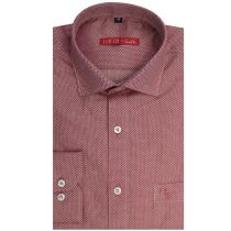 Self Design Rust Shirt : Slim