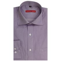 Self Design Purple Shirt : Slim