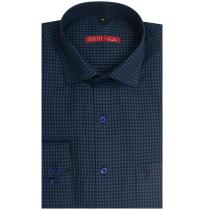 Self Design Black Shirt : Slim