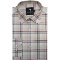 Checks Cream Shirt : Business