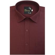 Plain Dark Brown Shirt : Business