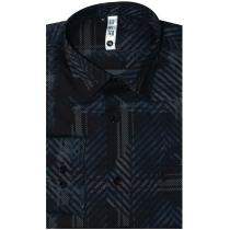 Print Black Shirt : Slim