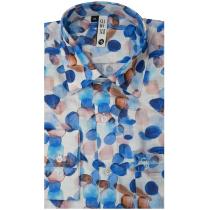 Print Blue Shirt : Slim
