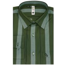 Stripes Green Shirt : Slim