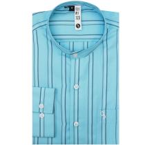 Stripes Aqua Blue Shirt : Slim