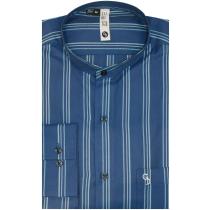 Stripes Dark Blue Shirt : Slim