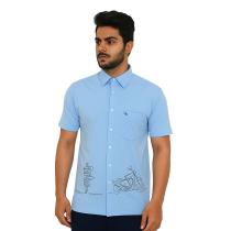 Combination Light Blue T-shirt : Regular
