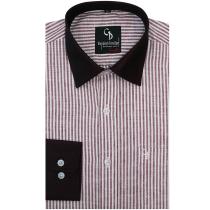 Stripes Maroon Shirt : Business