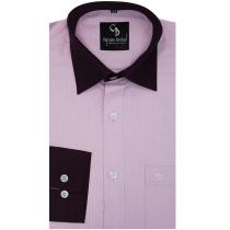 Self Design Mauve Shirt : Business
