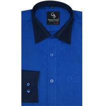 Plain Dark Blue Shirt : Business