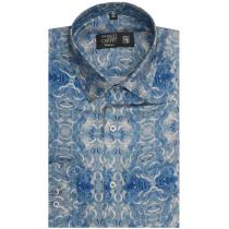 Print Blue Shirt : Ditto