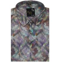 Print Purple Shirt : Party
