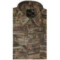 Print Khakhi Shirt : Party