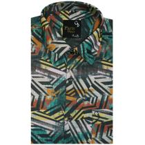 Print Gray Shirt : Party