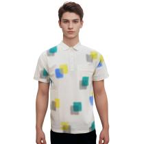 Print Cream Shirt : Regular