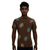 Print Rust Shirt : Regular