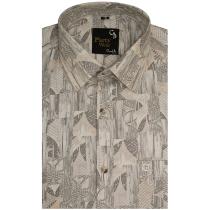 Print Cream Shirt : Party
