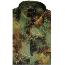 Print Green Shirt : Party