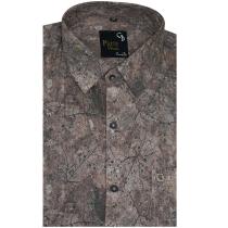 Print Brown Shirt : Party