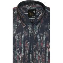 Print Black Shirt : Party