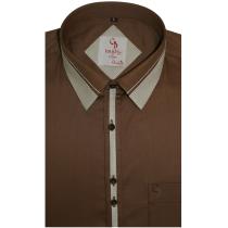Print Brown Shirt : 