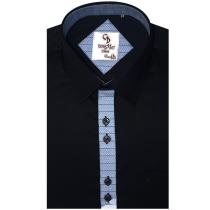 Print Navy Blue Shirt : Party