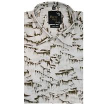Print Green Shirt : Party