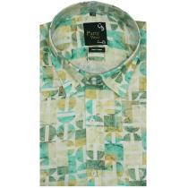 Print Green Shirt : Party