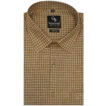 Checks Khakhi Shirt : Business