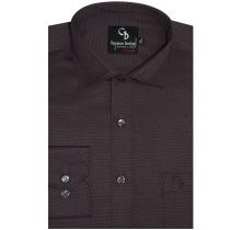 Self Design Brown Shirt : Business
