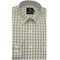 Checks Green Shirt : Business