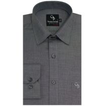 Plain Dark Gray Shirt : Business