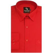 Plain Blood Red Shirt : Business