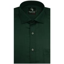 Plain Bottle Green Shirt : Business