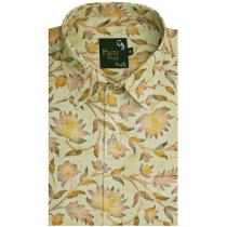 Print Peach Shirt : Party