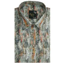 Print Gray Shirt : Party