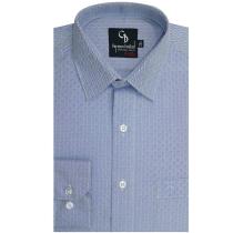 Self Design Blue Shirt : Business