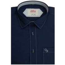 Plain Navy Blue Shirt : Ditto