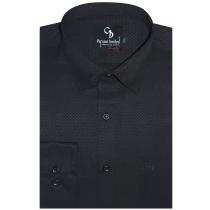 Self Design Black Shirt : Business