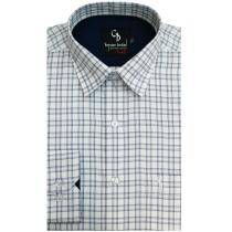 Checks Blue Shirt : Business