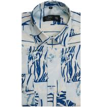 Print Blue Shirt : Ditto