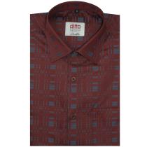 Self Design Rust Shirt : Ditto