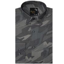 Print Gray Shirt : 