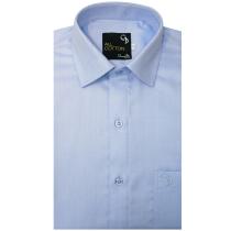 Self Design Light Blue Shirt : Business