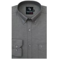 Plain Dark Gray Shirt : Business